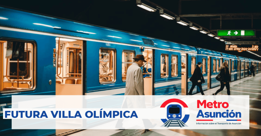 Futura estación Villa Olímpica del Metro de Asunción, Línea 1 del Tren de Cercanías Asunción–Ypacaraí (Paraguay).
